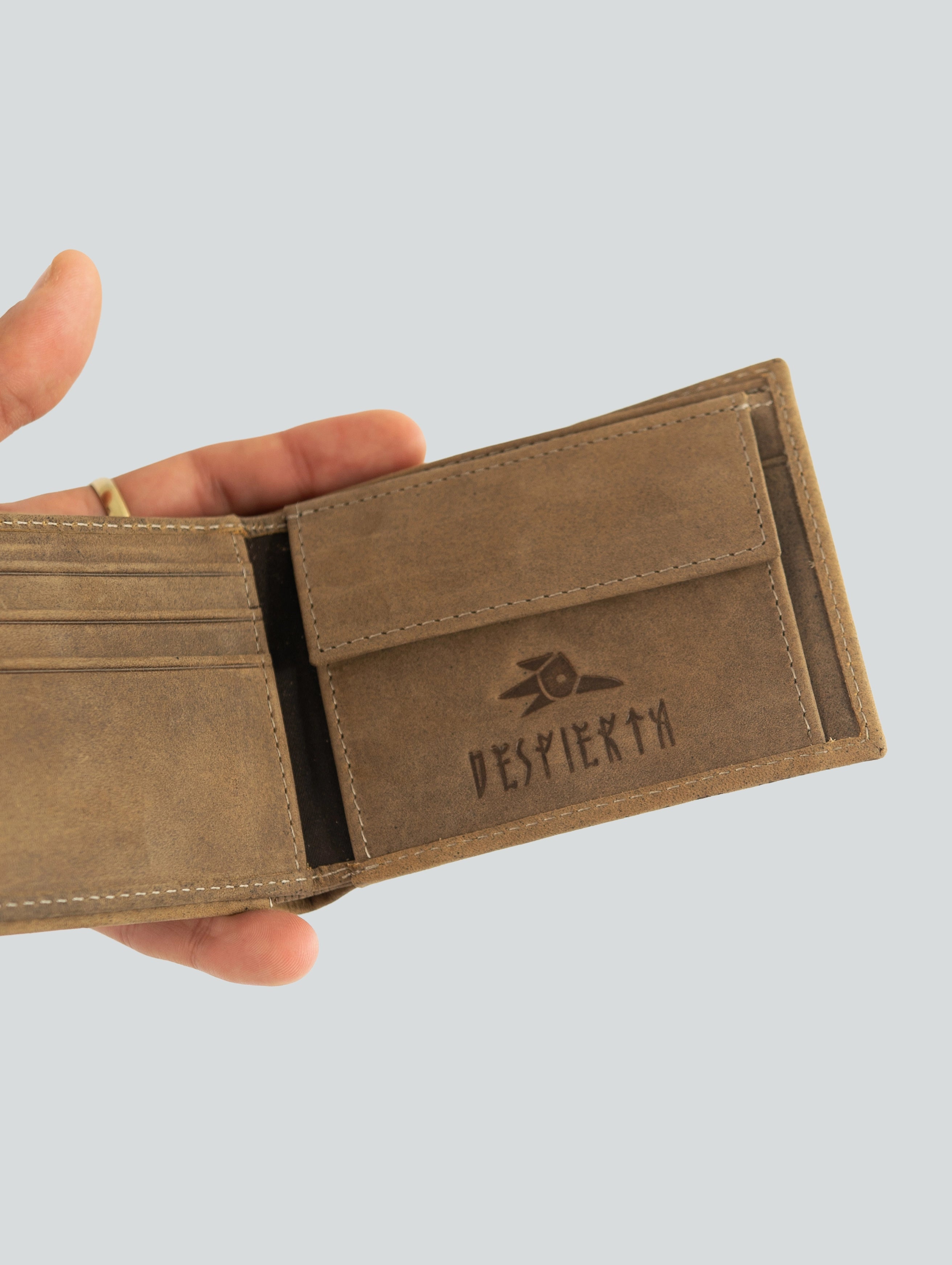 TAUPE BI-FOLD WALLET