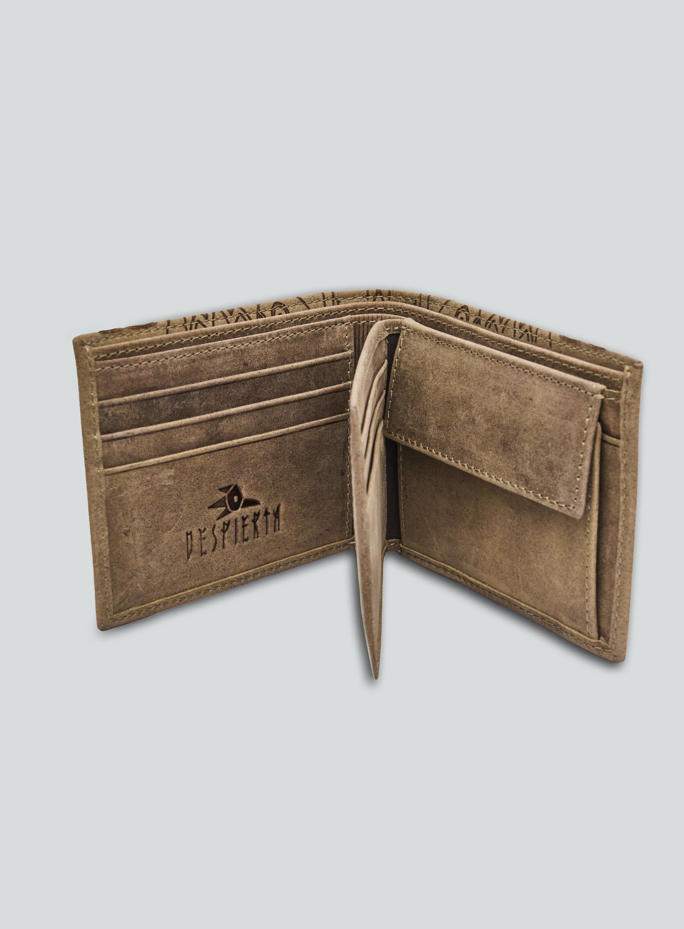 TAUPE BI-FOLD WALLET