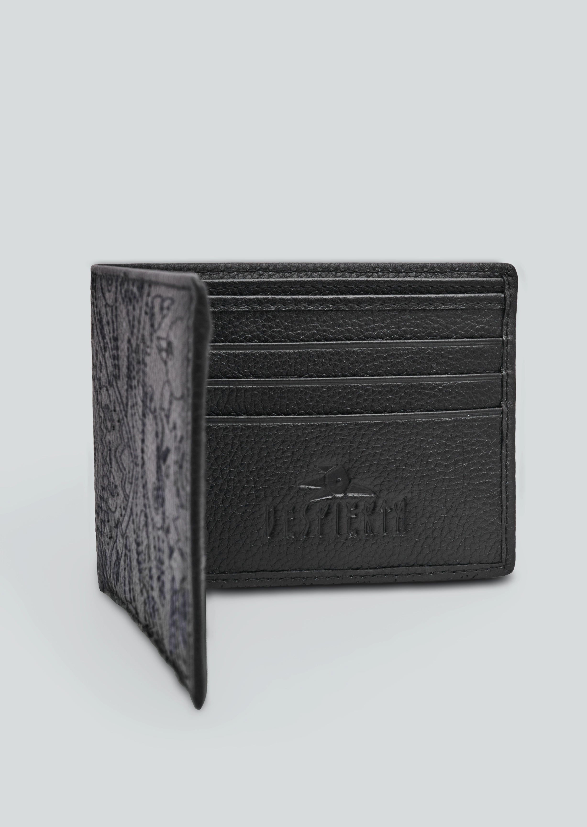 BLACK BI-FOLD WALLET