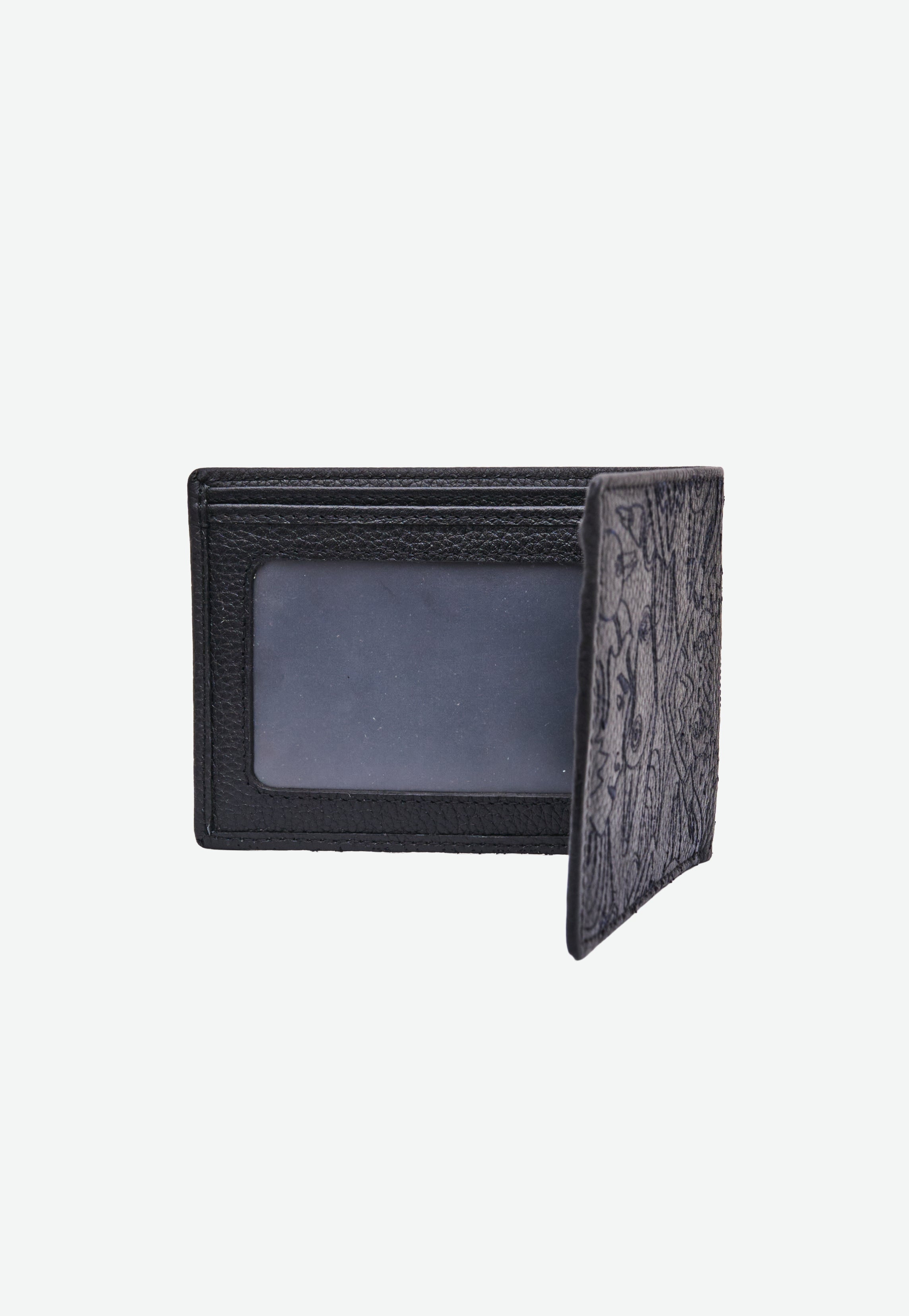 BLACK BI-FOLD WALLET