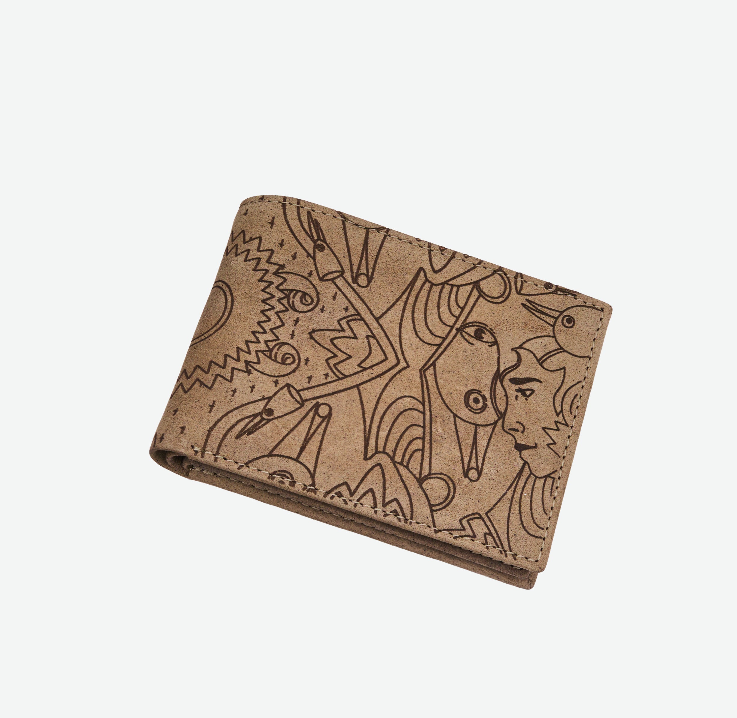 TAUPE BI-FOLD WALLET