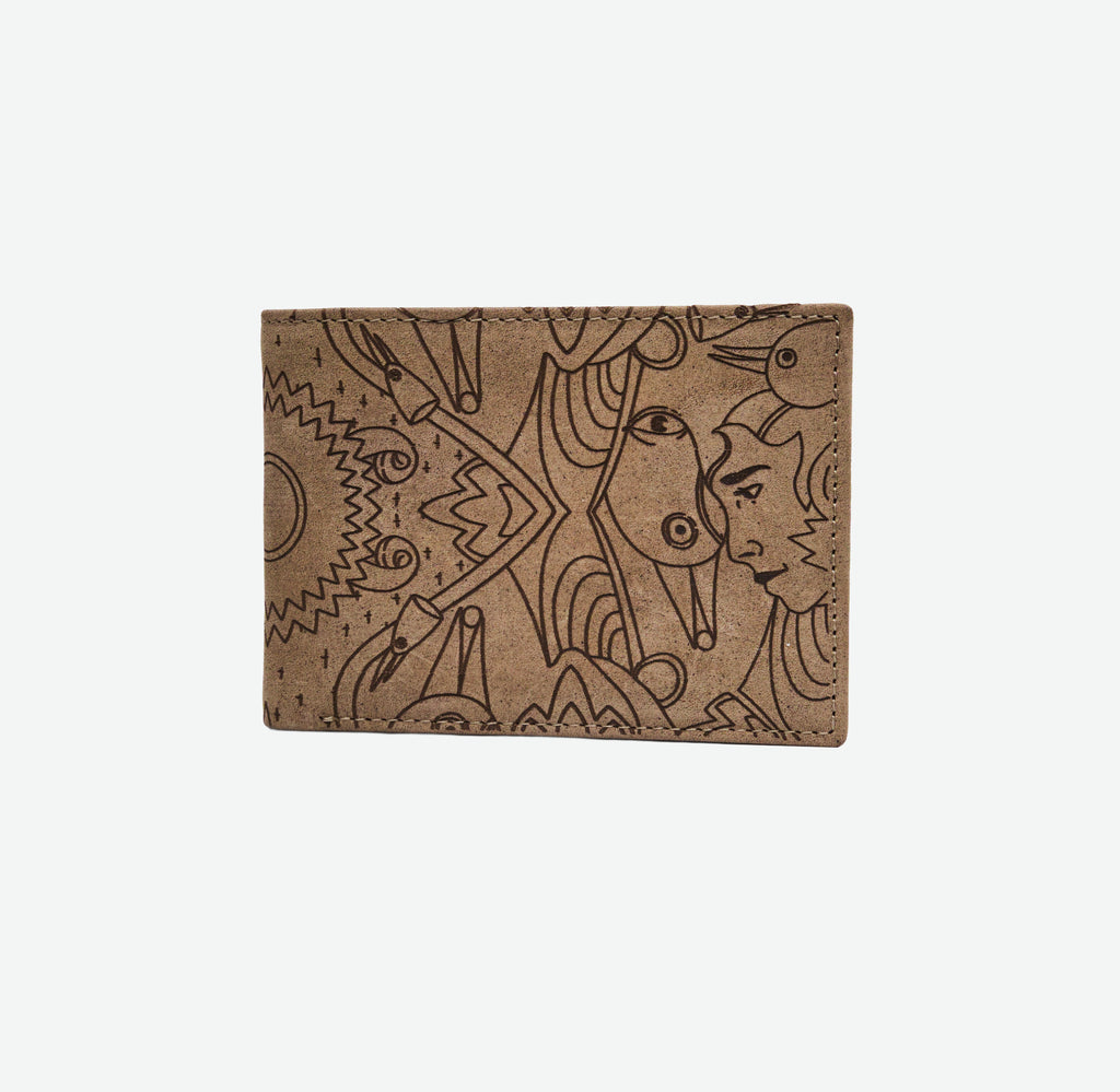 TAUPE BI-FOLD WALLET