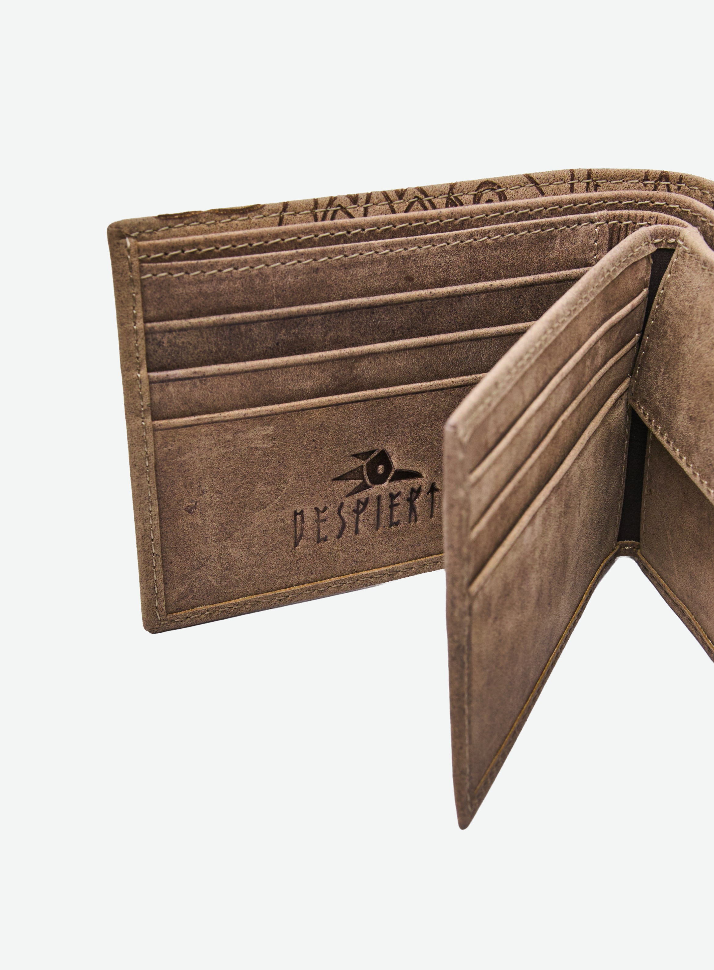 TAUPE BI-FOLD WALLET