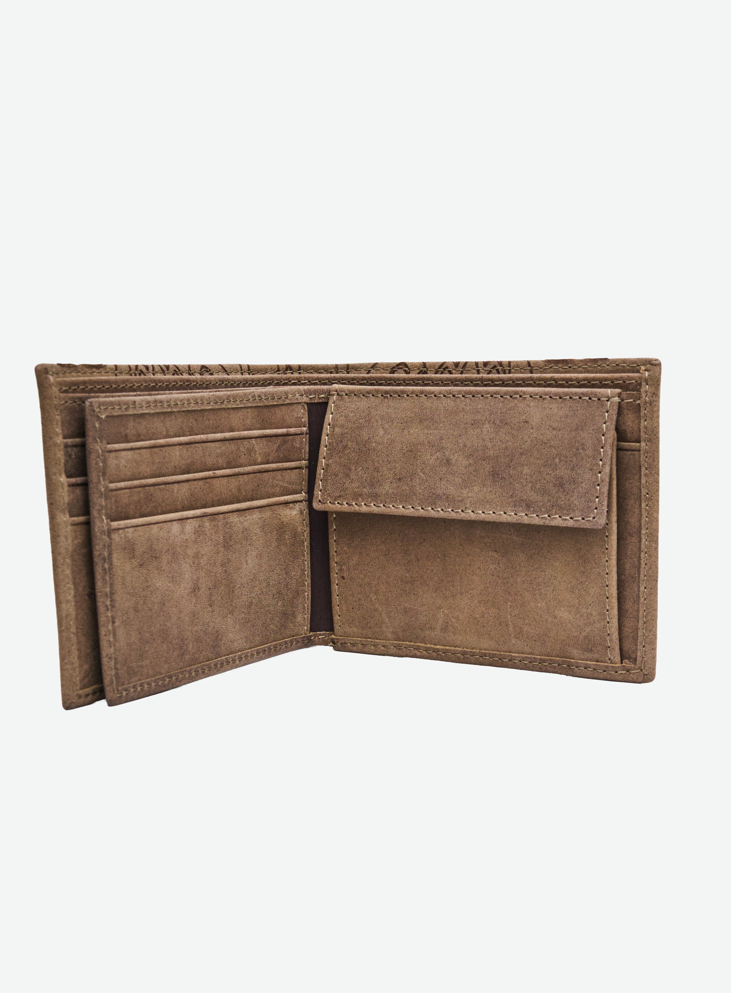 TAUPE BI-FOLD WALLET
