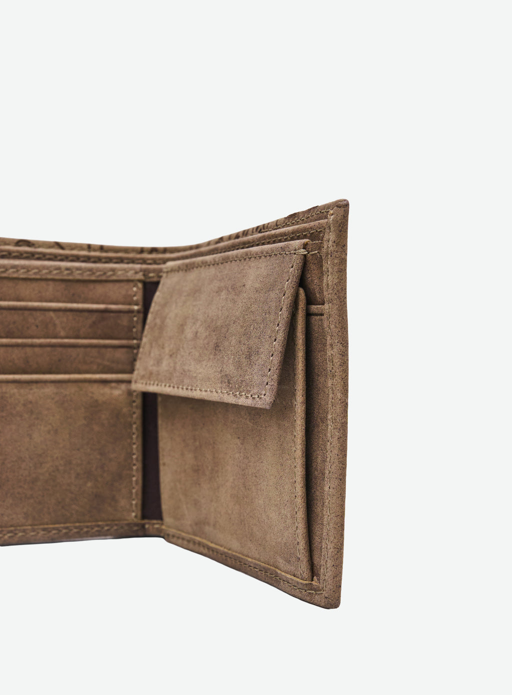 TAUPE BI-FOLD WALLET