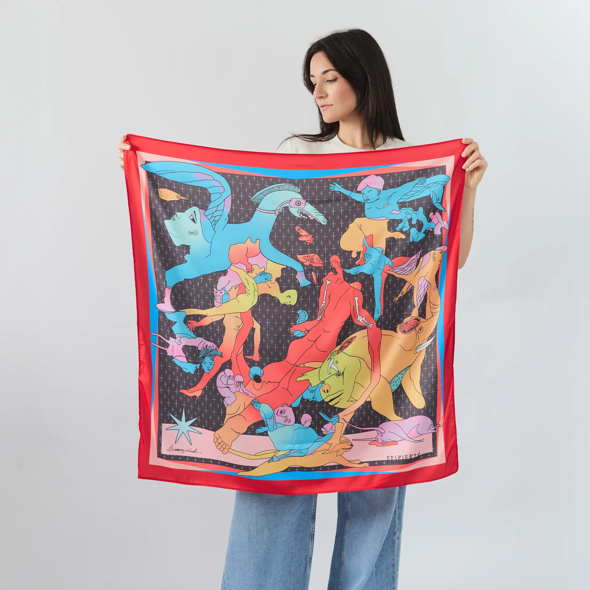 GUERRA ROJA PASHMINA