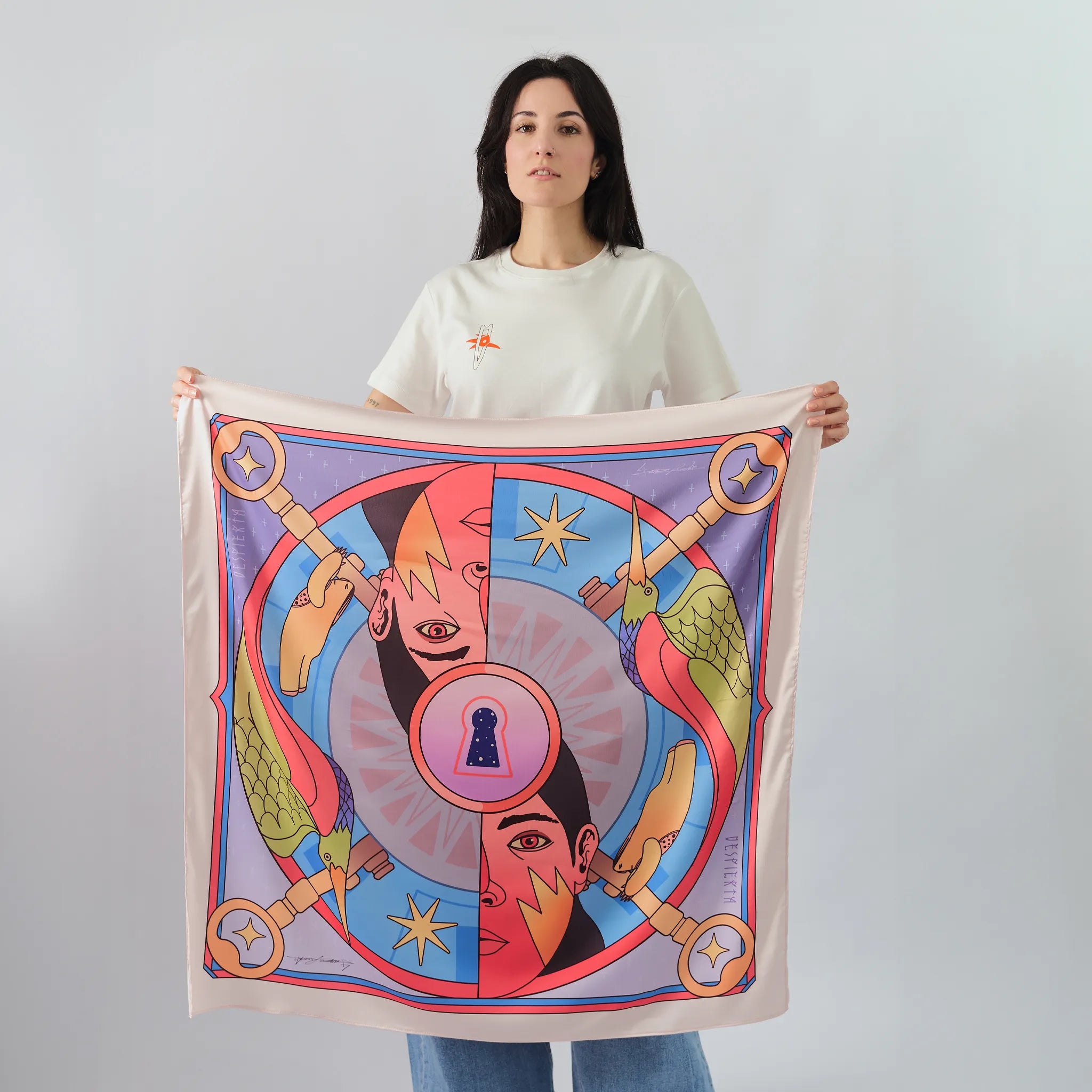 LLAVE ROSADA PASHMINA