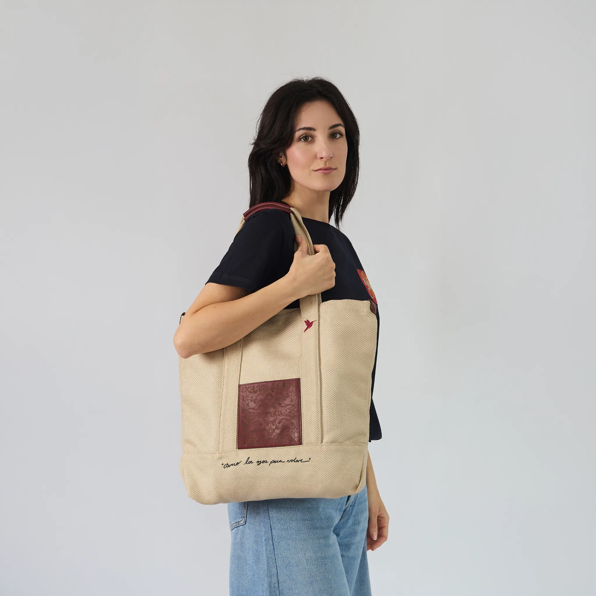 BURGUNDY TOTEBAG