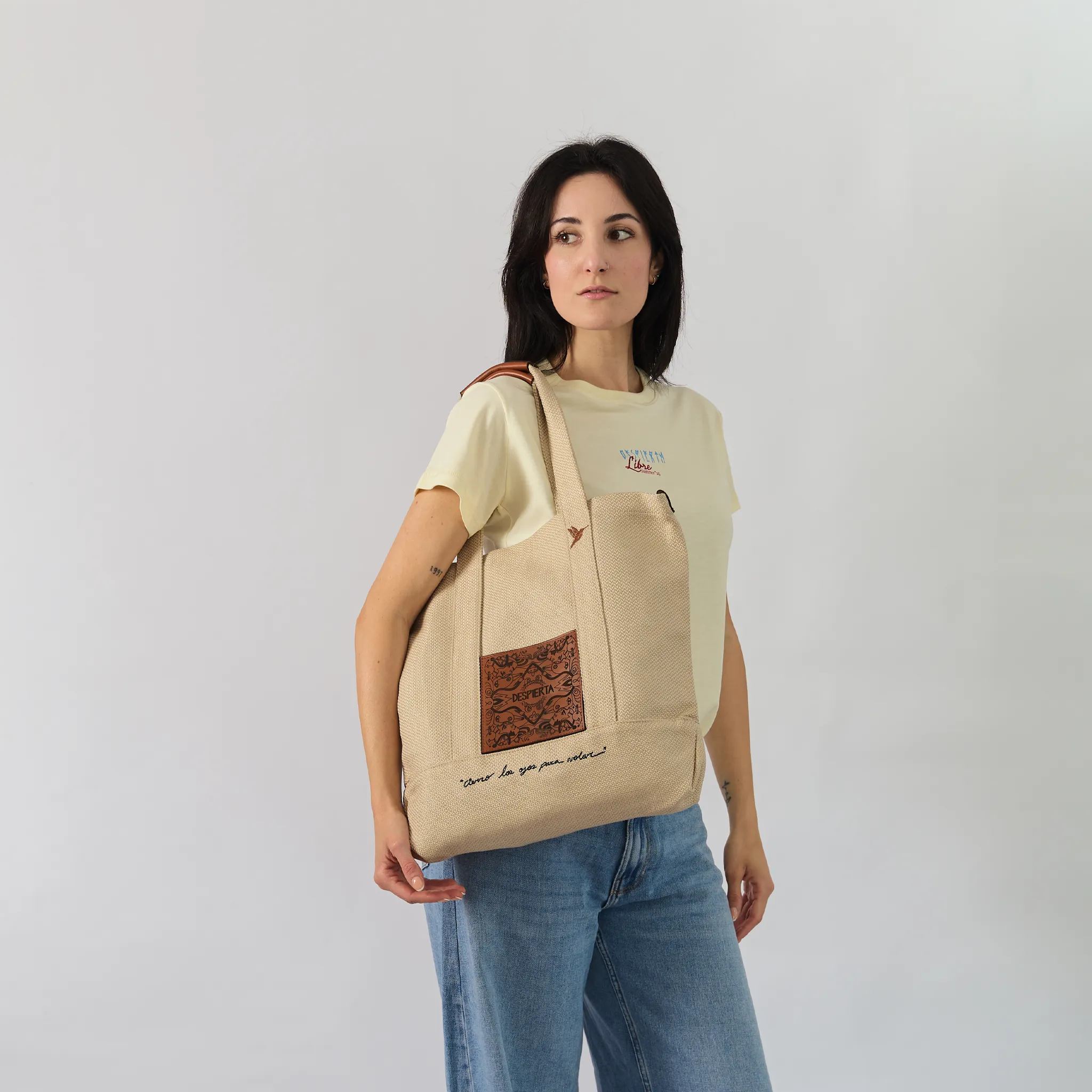 BROWN TOTEBAG